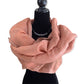 Handwoven Linen Scarf - Coral
