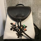 Linen Backpack with Hand Embroidered Tree of Life - Dandarah