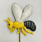 Metal Garden Stake - Bee Yellow