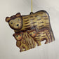 Metal Mama Bear & Cubs Ornament