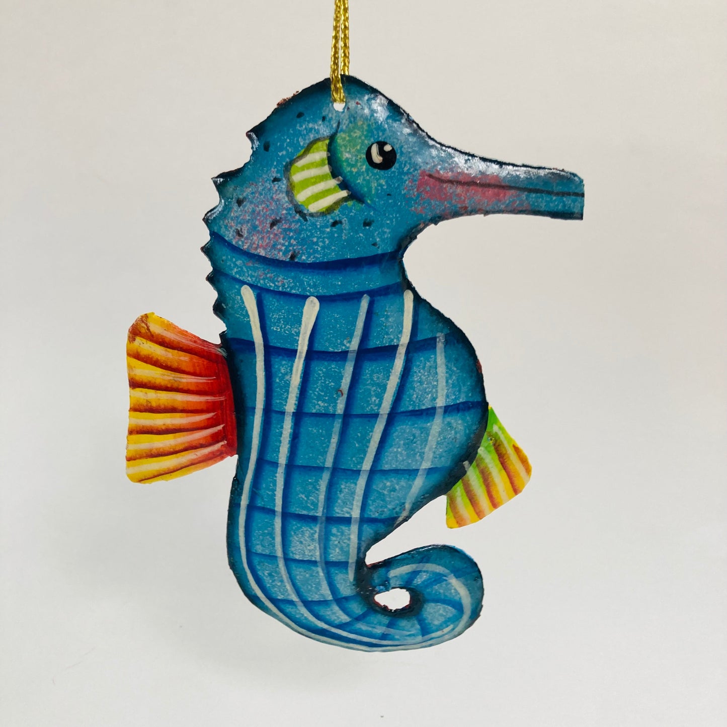 Metal Seahorse Ornament