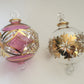 Blown Glass Ornament - Pink Carousel