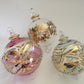 Blown Glass Ornament - Pink Carousel
