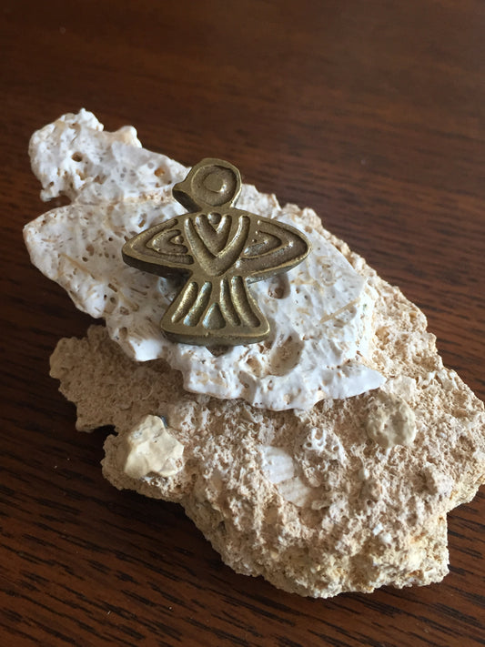 Handmade Brass Brooch - Bird
