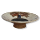 Pottery Round Plate - Lush Palm Tree