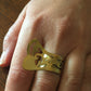 Handmade Brass Ring - Butterfly Shape