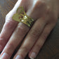Handmade Brass Ring - Butterfly Shape