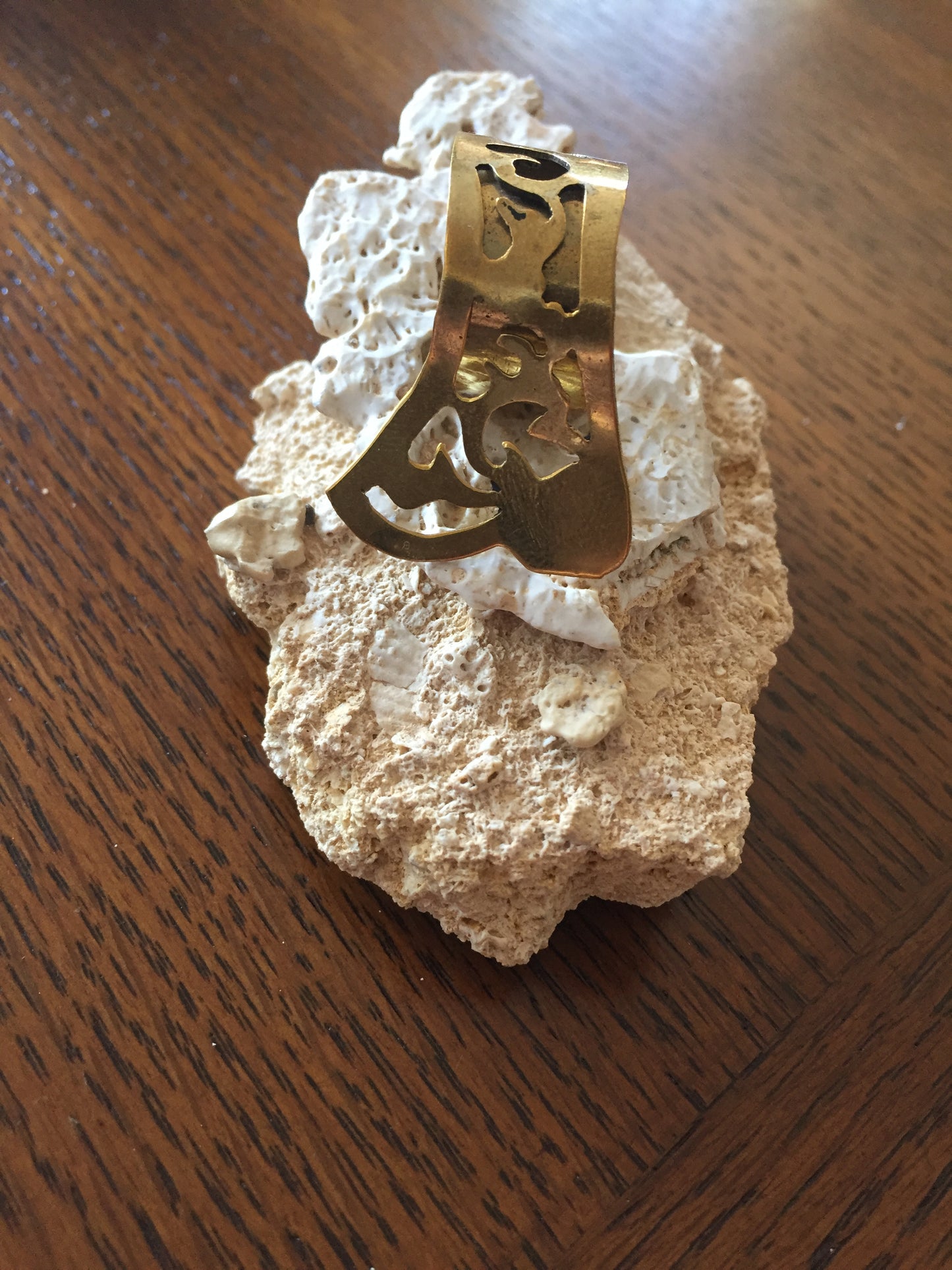 Handmade Brass Ring - Butterfly Shape