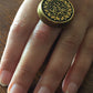 Handmade Brass Ring - Arabic Calligraphy