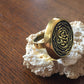 Handmade Brass Ring - Arabic Calligraphy 3