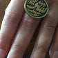 Handmade Brass Ring - Arabic Calligraphy: Protection