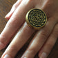 Handmade Brass Ring - Arabic Calligraphy 6