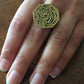 Handmade Brass Ring - Arabic Calligraphy 9