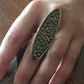 Handmade Brass Ring - Floral