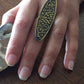 Handmade Brass Ring - Floral