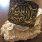 Handmade Brass Ring - Arabic Calligraphy: Praise be to God