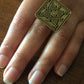 Handmade Brass Ring - Siwa Design: Star