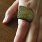 Handmade Brass Ring - Siwa Design: Geometric