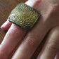 Handmade Brass Ring - Siwa Design: Geometric