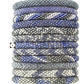 Roll-On Beaded Bracelets - Denim