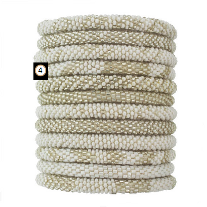 Roll-On Beaded Bracelets - Pearl