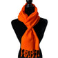 Small Solid Handwoven Scarf - Dahlia Orange