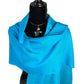 Small Solid Handwoven Scarf - Turquoise
