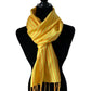 Small Striped Handwoven Scarf - Daffodil