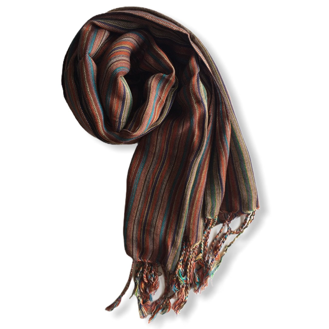 Small Striped Handwoven Scarf - Regals