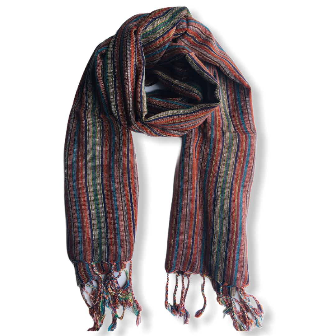 Small Striped Handwoven Scarf - Regals