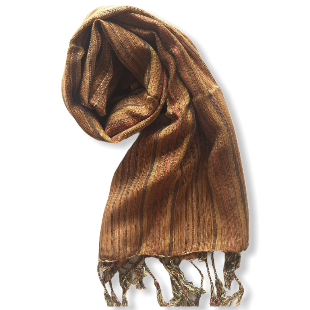 Small Striped Handwoven Scarf - Regals