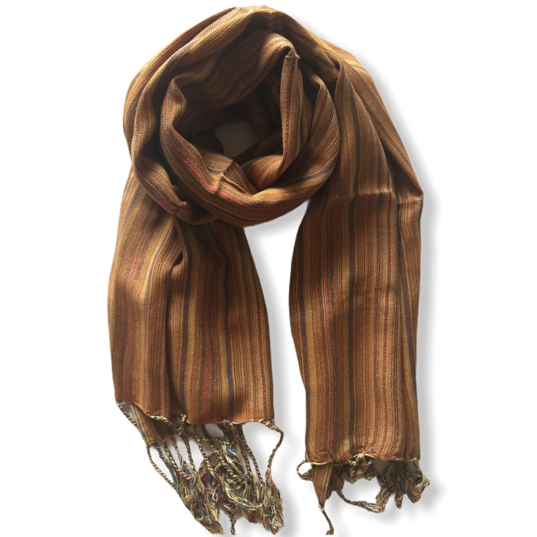 Small Striped Handwoven Scarf - Regals