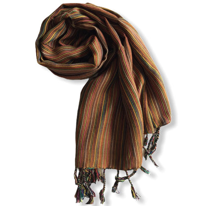 Small Striped Handwoven Scarf - Regals