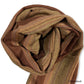 Small Striped Handwoven Scarf - Sinai Copper