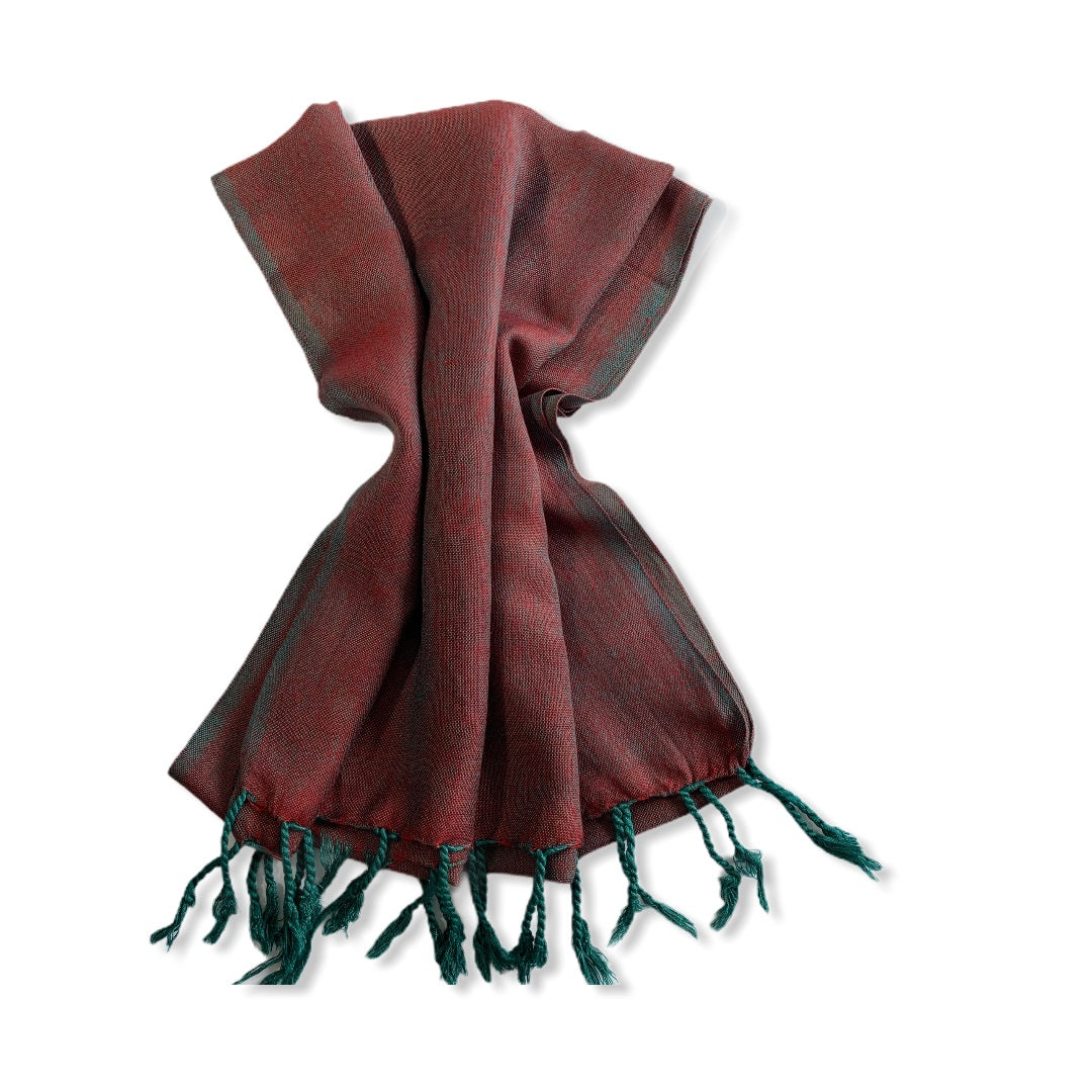 Small Solid Handwoven Scarf - Variegated