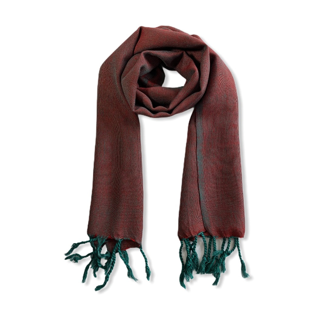 Small Solid Handwoven Scarf - Variegated