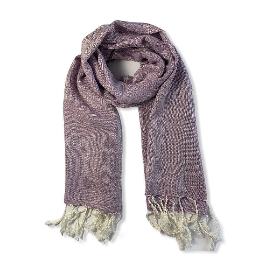 Small Solid Handwoven Scarf - Variegated