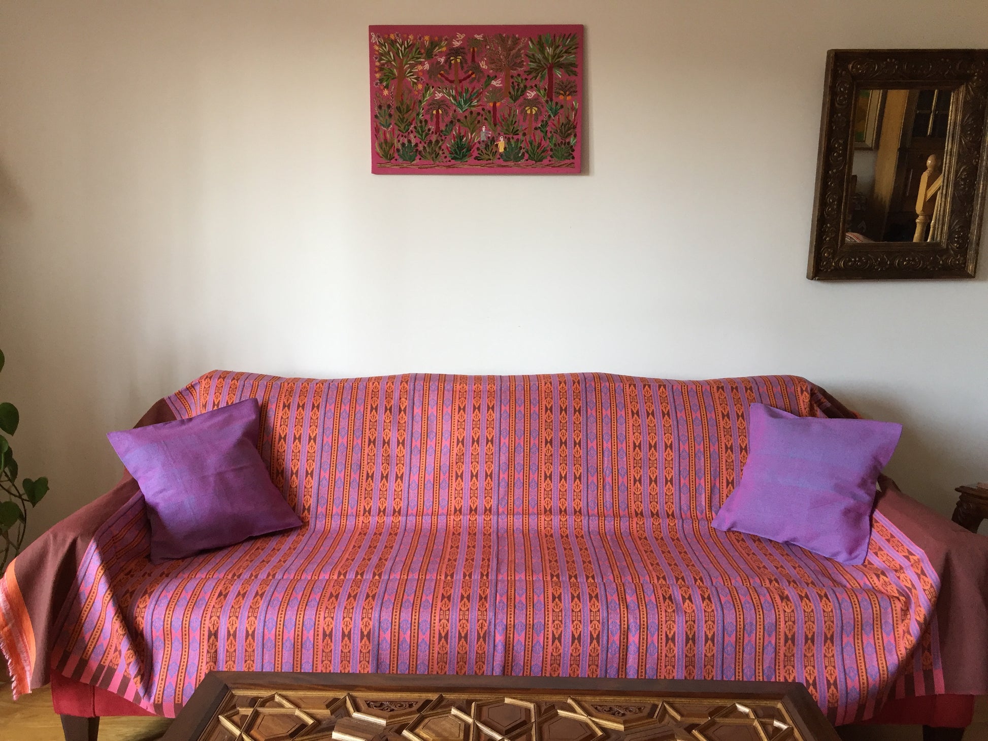 Handwoven Egyptian Cotton Bedcover - Kashmir - Single