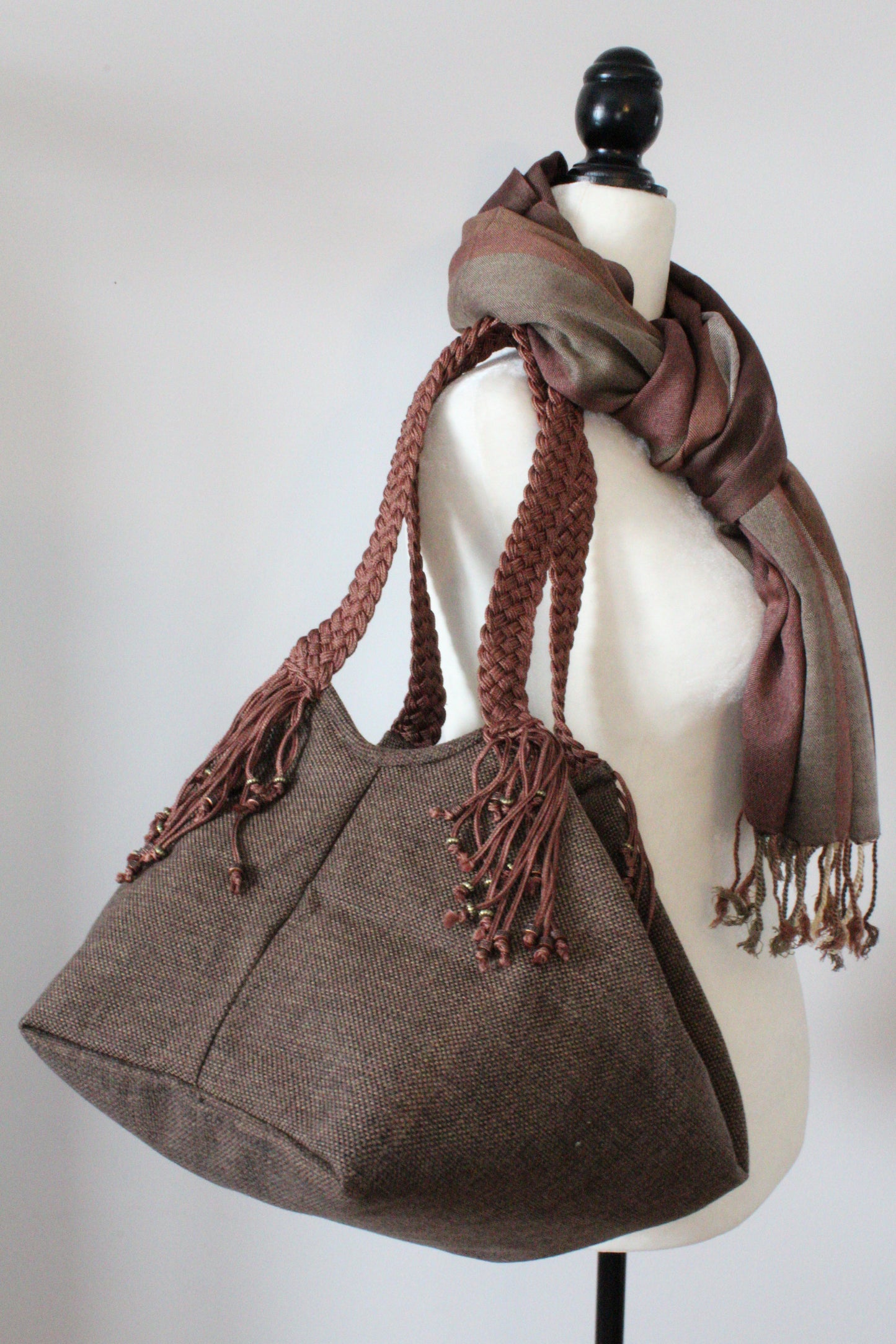 Sofia Handcrafted Shoulder Bag - Brown