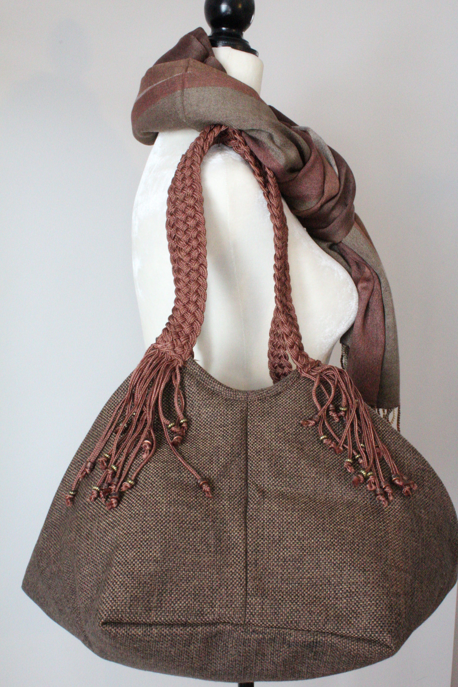 Sofia Handcrafted Shoulder Bag - Brown