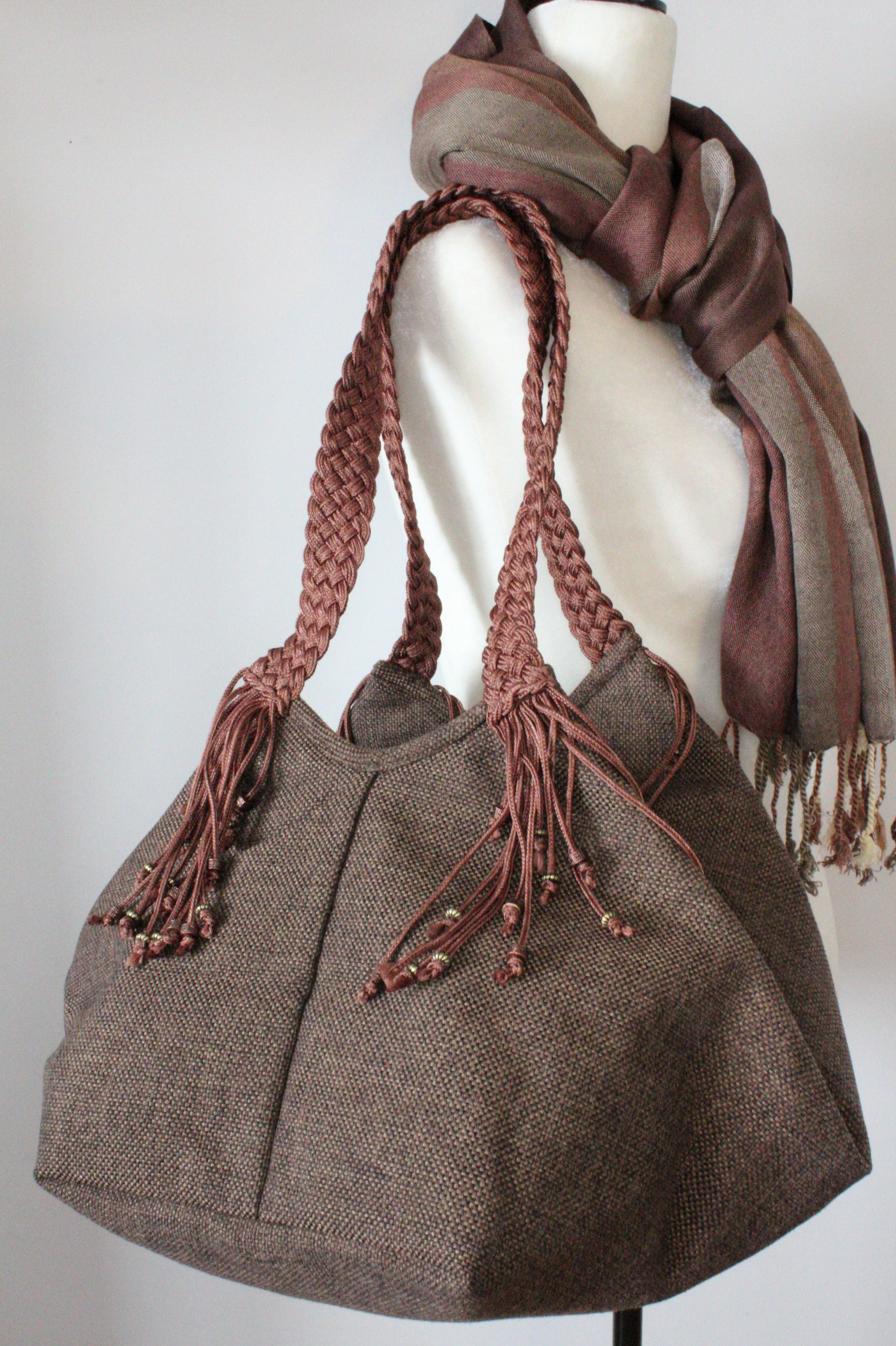Sofia Handcrafted Shoulder Bag - Brown