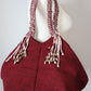 Sofia Handcrafted Shoulder Bag - Burgundy