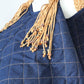 Sofia Handcrafted Shoulder Bag - Navy Blue Jeans