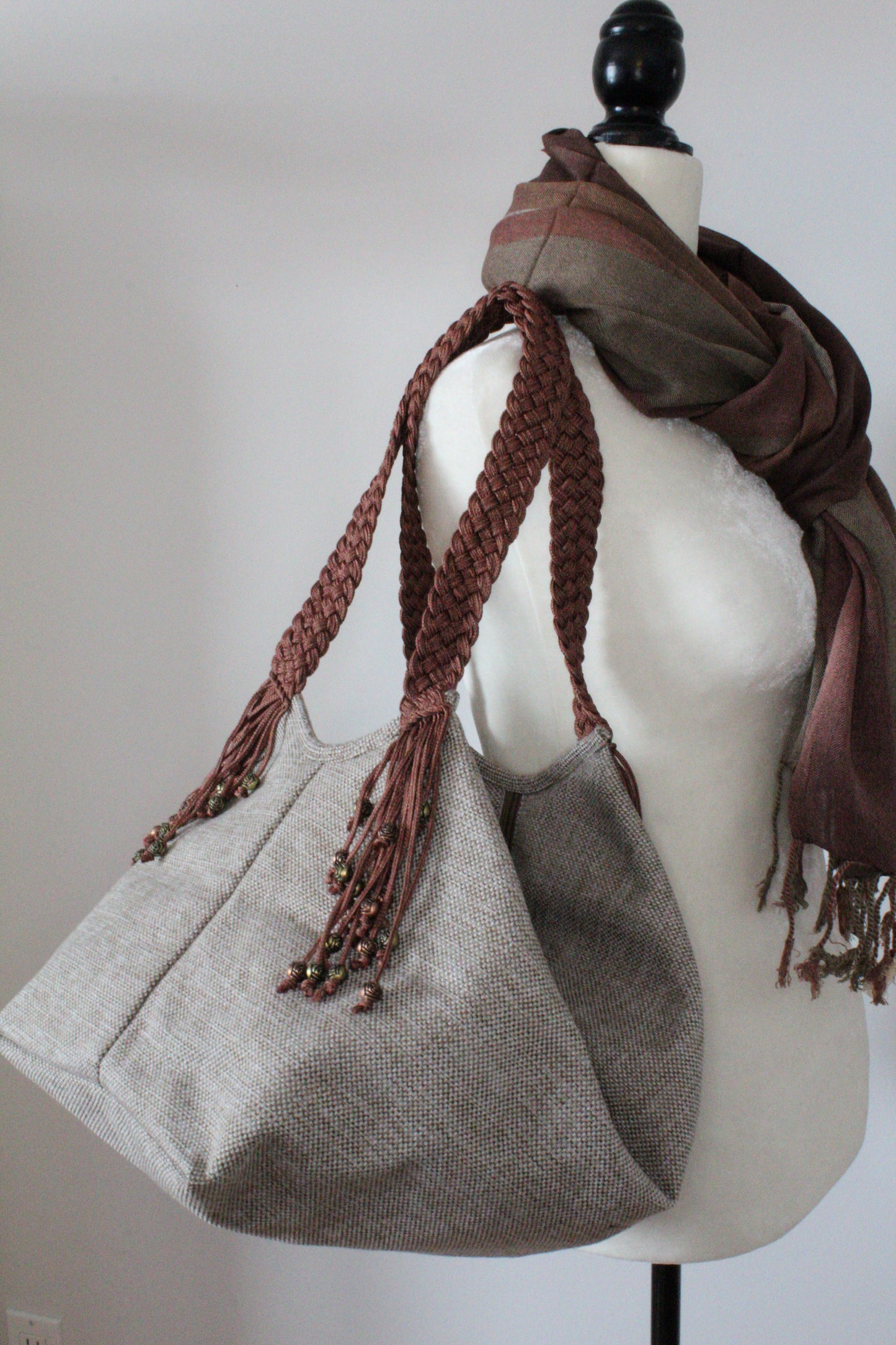 Sofia Handcrafted Shoulder Bag - Light Brown