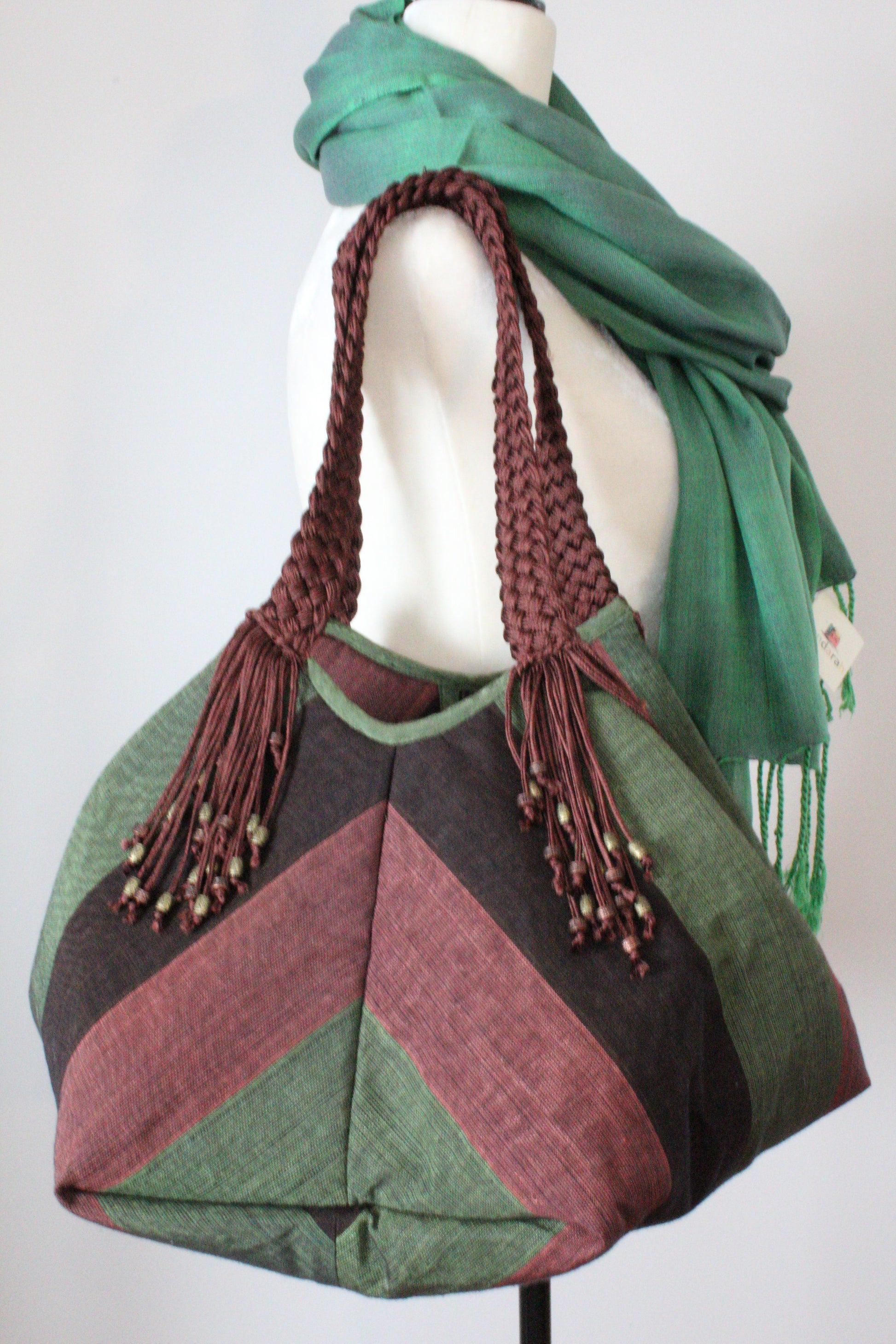 Sofia Handcrafted Moiré Shoulder Bag