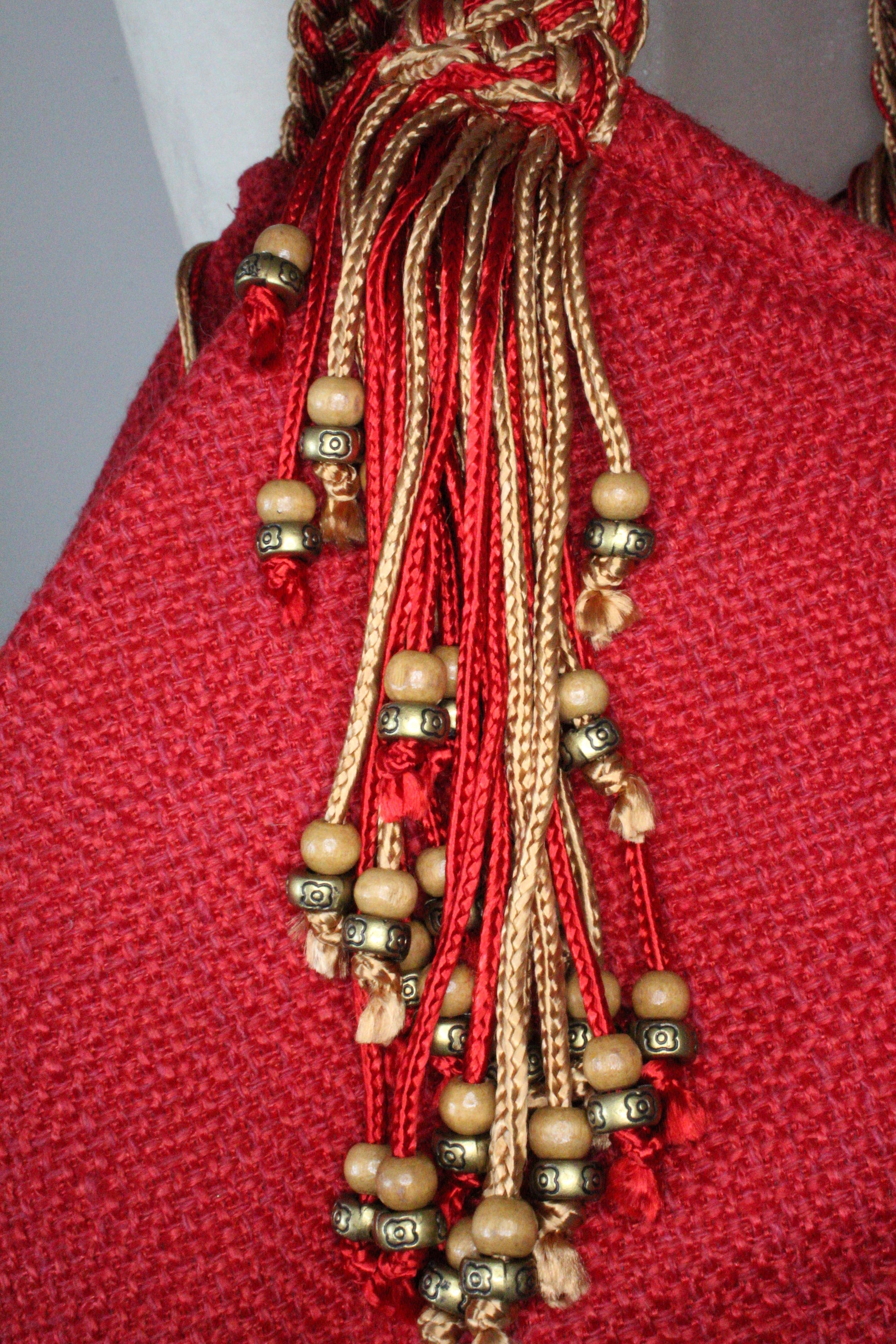 Sofia Handcrafted Shoulder Bag - Red