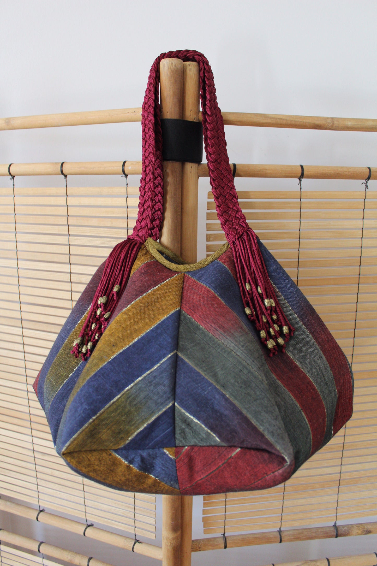 Sofia Handcrafted Moiré Shoulder Bag