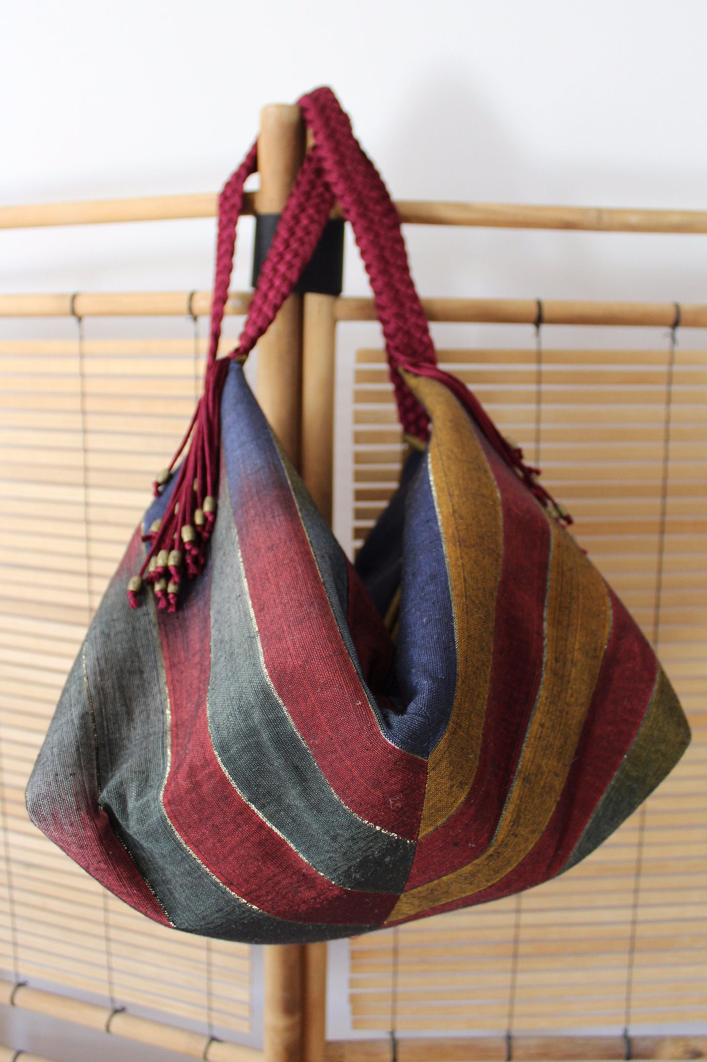 Sofia Handcrafted Moiré Shoulder Bag