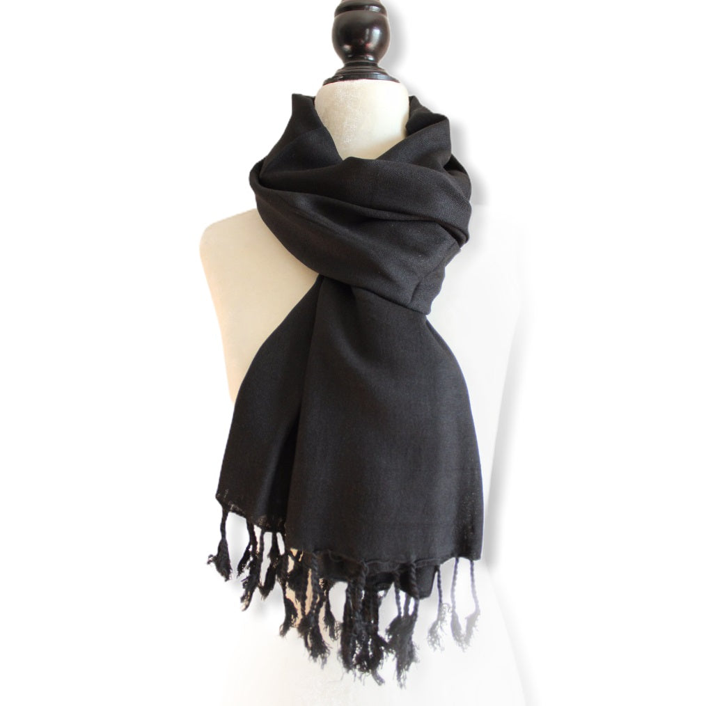 Solid Handwoven Scarf
