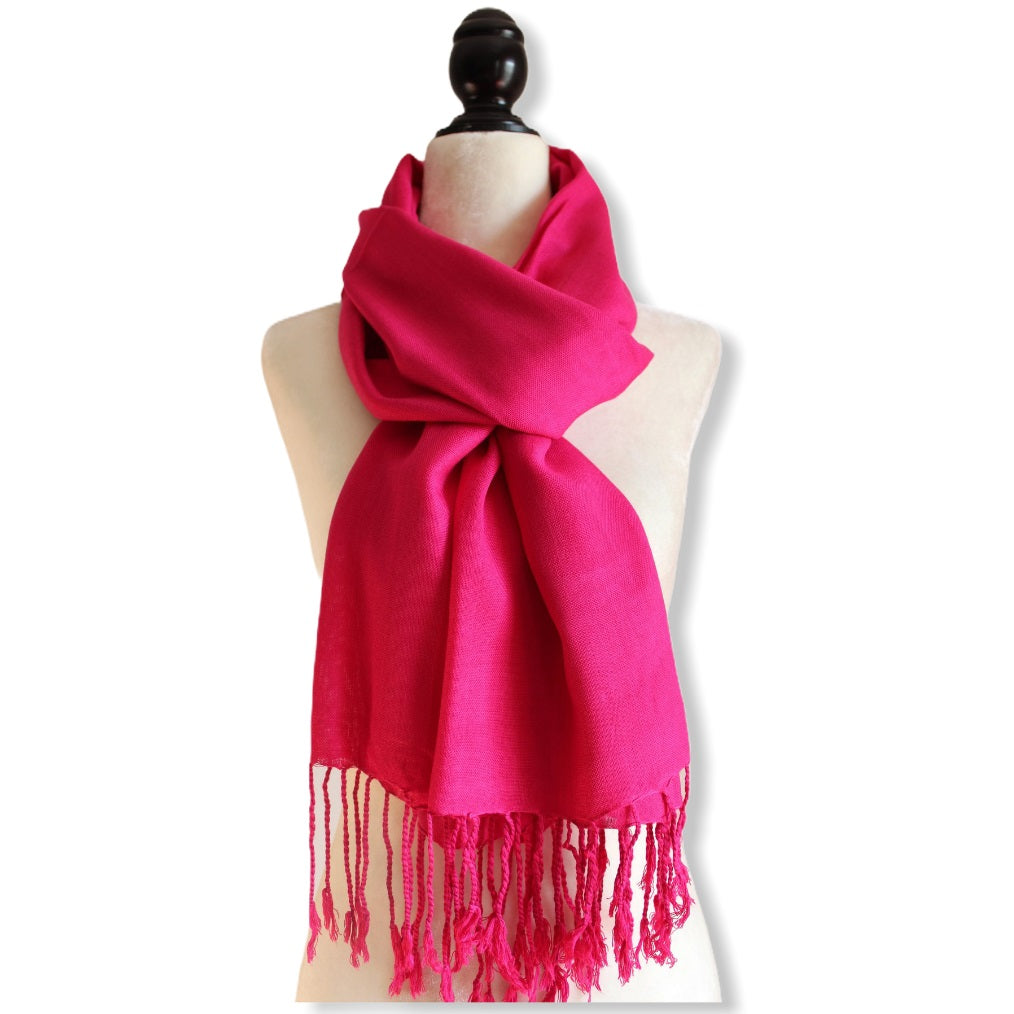 Solid Handwoven Scarf